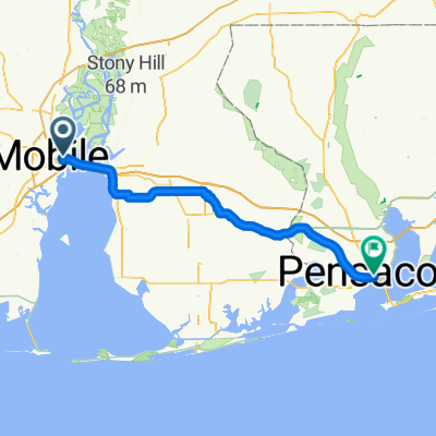 Mobile, AL to Pensacola, FL