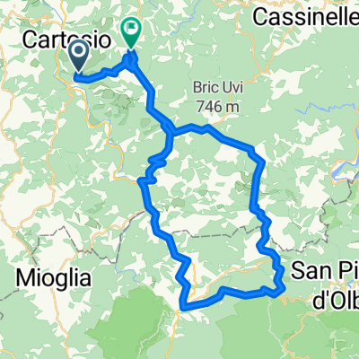 giro saquana ponzone sassello