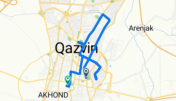 ride through Qazvin