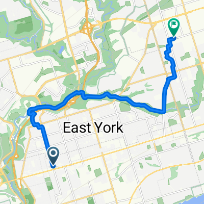 Pape Station to Eglinton Division