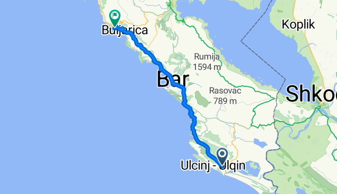 2. Ulcinj-BAR-Sutomore-Petrovac