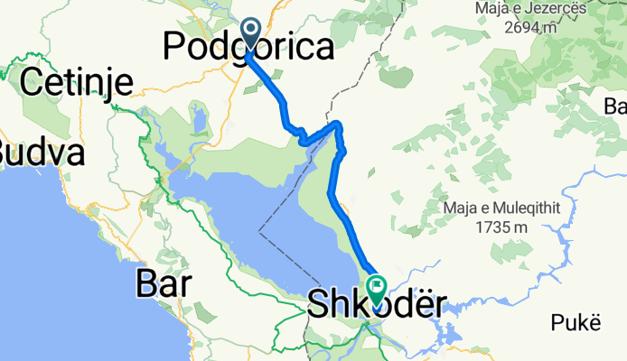 Stage 6: Podgorica to Shkroda