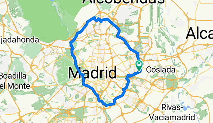 Vuelta a Madrid por el Anillo Ciclista (a izquierdas)