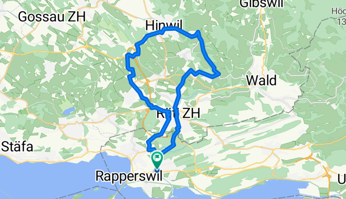 Jona-Bubikon-Hinwil-Hasenstrick-Rüti-Jona