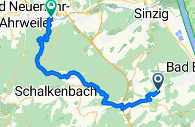 Route in der Bikemap App öffnen