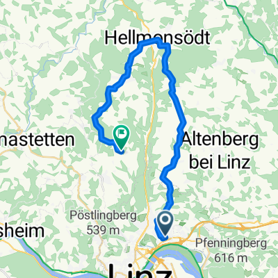 GIS über Oberbairing-Hellmonsödt