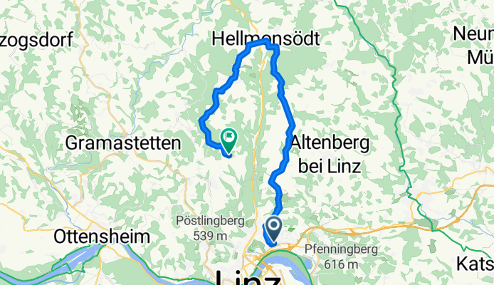 GIS über Oberbairing-Hellmonsödt