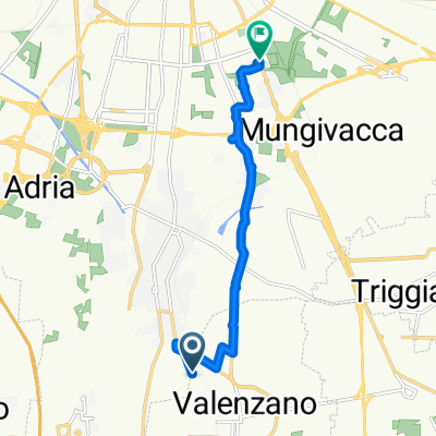 in discesa ad eccezione di un ponte.