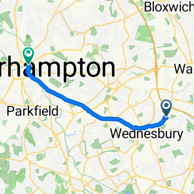 Queens Head Wednesbury to Wolverhampton
