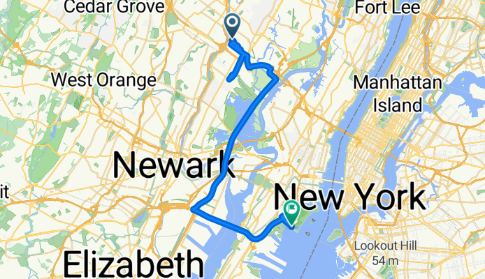Spred Out Morning Route In Jersey City