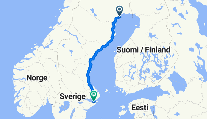 Luleå, SE to Stockholm, SE