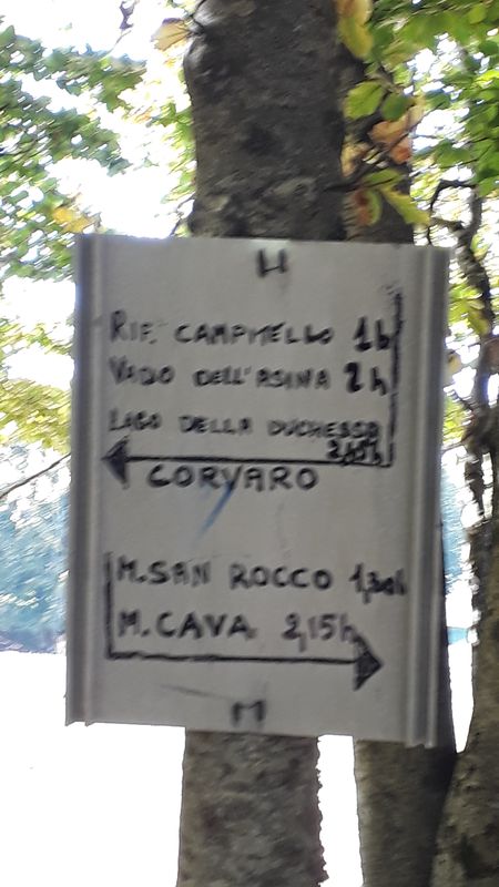 Da imbocco traforo San Rocco (Corvaro) a Prato Capito