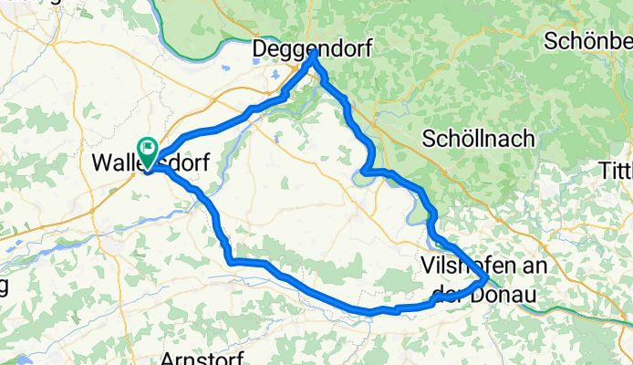 Wallersdorf-Deggendorf-Vilshofen-Gergweis-Wallersdorf