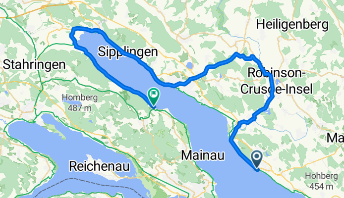 Konstanz-Staad/Meersburg - Salem - Ludwigsburg - Wallhausen (Seeuferweg)