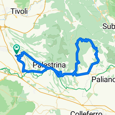 Zagarolo - Palestrina - Cave - Genazzano - Olevano - Bellegra - San Vito - Genazzano - Cave - Palestrina - Zagarolo