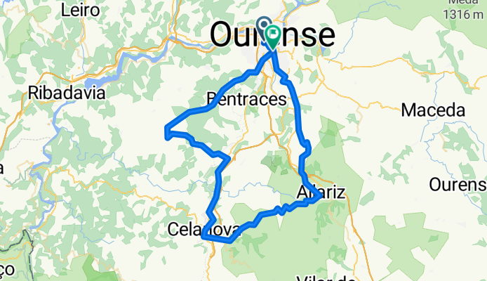 Cumial-Allariz-Celanova-Manchica-Sabucedo-Xinzo-Ou650-Trelle-Moreiras