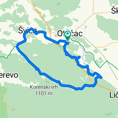 Otočac - ruta "Tri jezera"