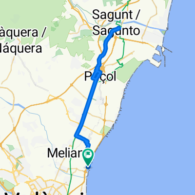 Ruta 45 k Castillo Sagunto