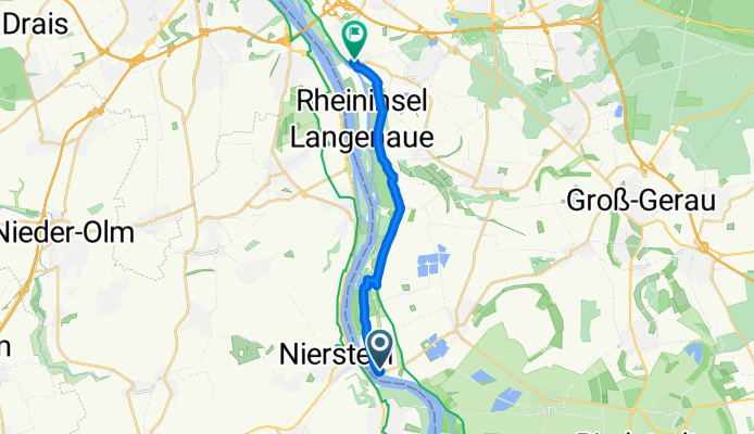Radweg Kornsand Ginsheim