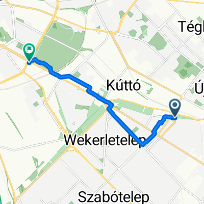 Kispest, KöKi - Népliget (Ady Endre út felé) kerékpárral 2018