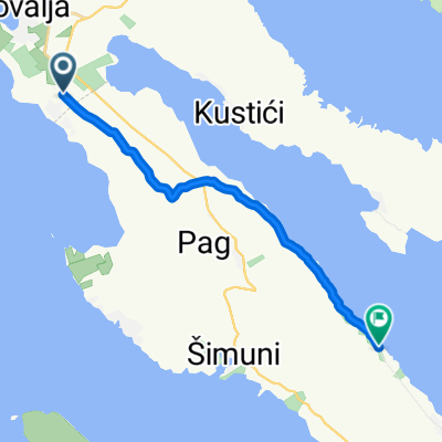 Otok Pag - staza "Gajac-Bošana"