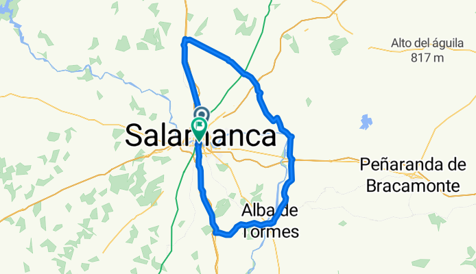 MEDIA VUENTA A SALAMANCA.DE NORTE A SUR