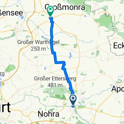 30.04.10 Weimar-Kölleda auf Feldwegen/Waldwegen [Bilder]