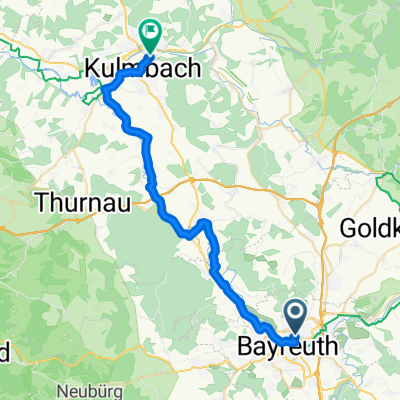 8. Bayreuth-Kulmbach u.Zurück 65 Km m.Auto