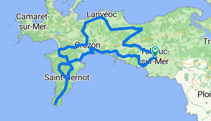 Cyclo-Presqu'île Crozon-65km