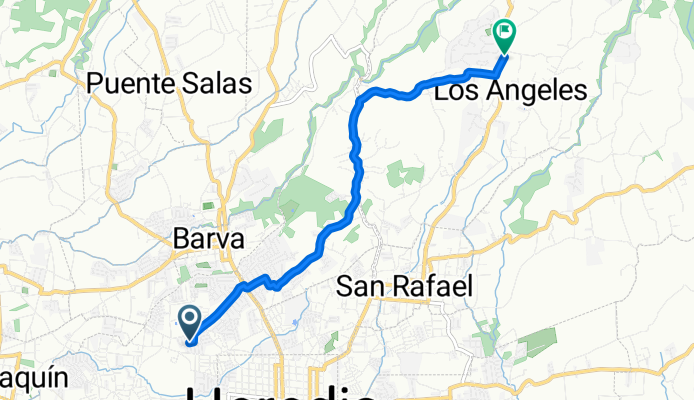 Camino al monte de la cruz