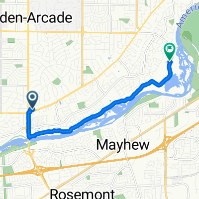 Moderate route in Carmichael