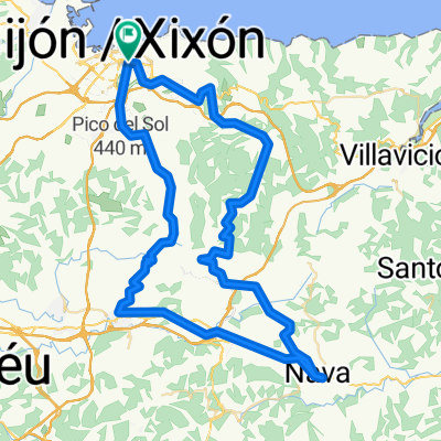Ramon y Cajal- El Curbiellu- La Fumarea- Nava- Lieres-Pola Siero- Munco- Vega- Granda-La Teyerona- Ramón y Cajal