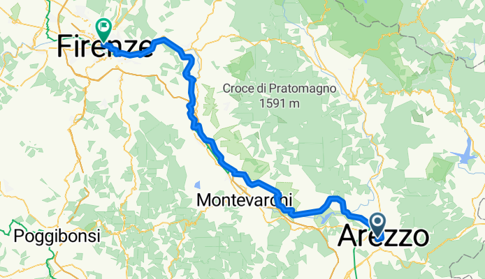 Arezzo nach Florenz