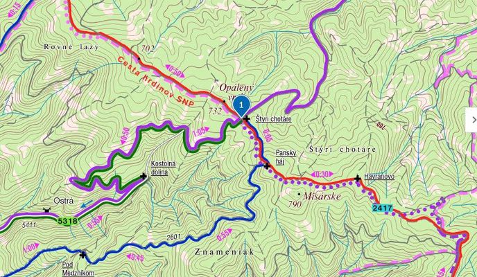 Foto 2 der Bikemap-Route "Vrchol č. 16 VKT 2019 - Štyri chotáre"