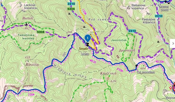 Foto 2 der Bikemap-Route "Vrchol č. 4 VKT 2019 - Hrad Tematín"