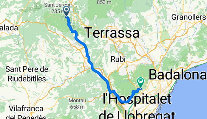 Montserrat to Barcelona 