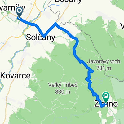 Topoľčany - Čierny Hrad - Zlatno