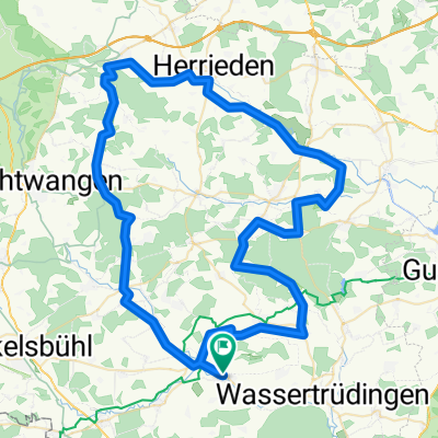 Gerolfingen-Dentlein-Aurach-Mörlach-Königshofen-Lentersheim-Gerolfingen