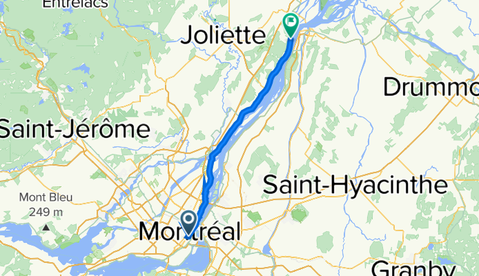 8of12 QC - 03 Montréal, QC to Lanoraie, QC (Motel Villa D'Autray) 71km