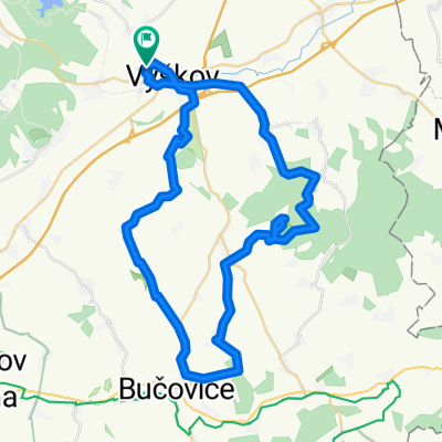 Vyškov - Větrník - Bučovice - Orlovice - Vyškov (Jantar 2x bloudil :D )