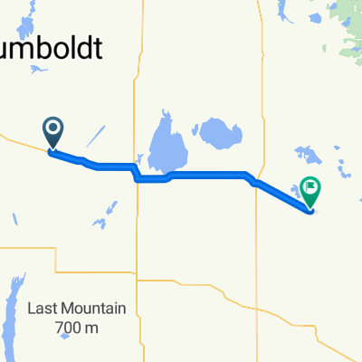 3of12 SK - 05b Lanigan, SK to Foam Lake, SK (Foam Lake Campground) 113km