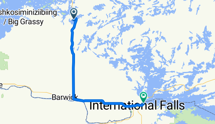 5of12 NorthernON - 04a Nestor Falls, ON to Fort Frances, ON (Point Park Tenting Area) 94km