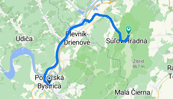 Pov. Bystrica - Predmier - Súľov