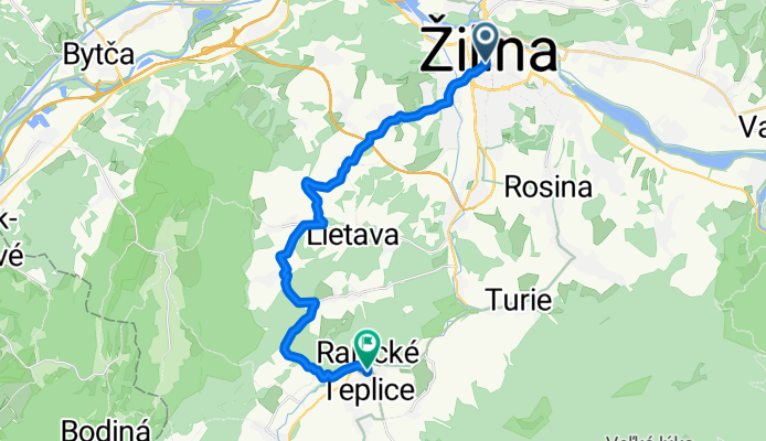 Žilina - Brezany - Rajecké Teplice