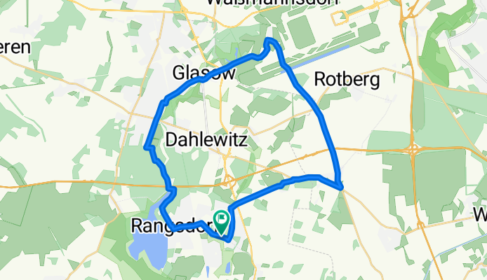 Rangsdorf - Blankenfelde - Selchow - Brusendorf - Rangsdorf