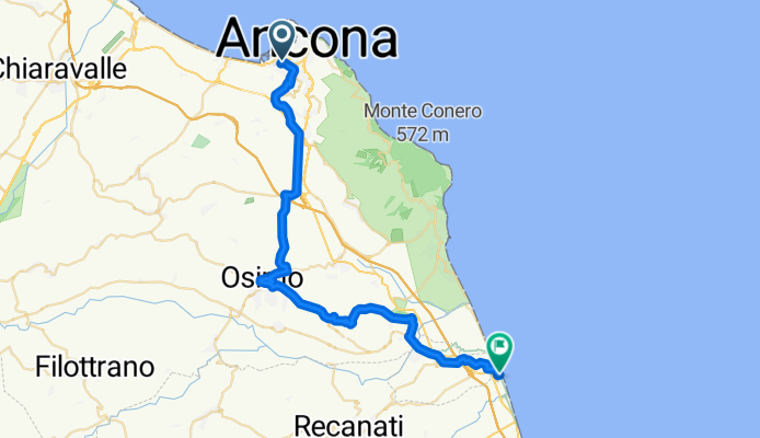 Ancona-Aspio-Osimo-Castel Fidardo-Porto recanati