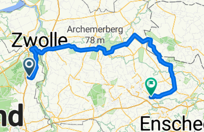 Route in der Bikemap App öffnen