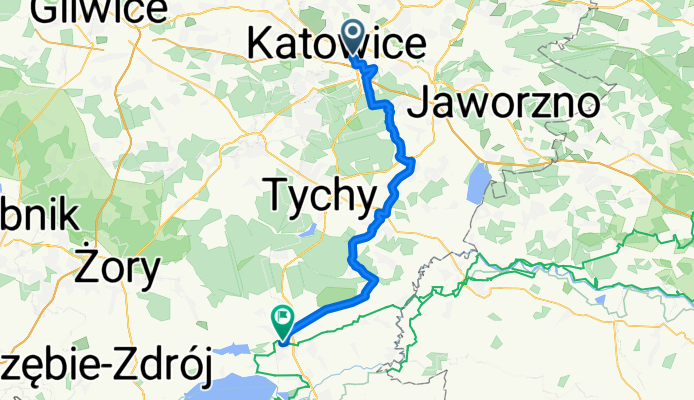 Road bike | Katowice - Pszczyna