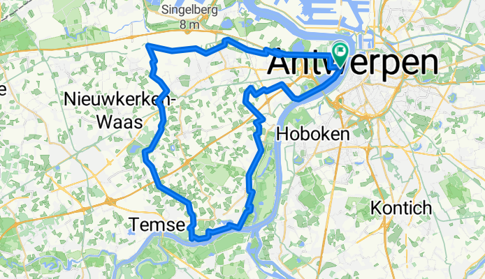 57 km - waasland - temse - schelde