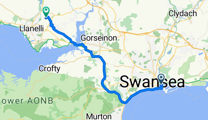 Slow ride in Llanelli